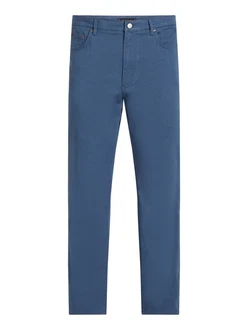 Tommy Hilfiger Chinohose DENTON 5PKT PRINTED STRUCTURE Blau/Hellblau/Grau