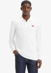 Levi's Langarm-Poloshirt mit Logo Stickerei Weiß/Grün/Braun
