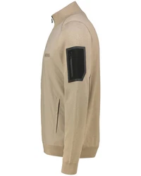 BOSS Strickjacke ZHINO (1-tlg) Beige