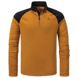 Schöffel Herren Langarmshirt Lenggries Braun/Orange/Gelb