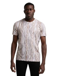 CARLO COLUCCI T-Shirt De Bellis Schwarz/Grau/Beige/Lila/Weiß