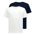 BOSS Unterziehshirt 2er P T-Shirt RN mit Rundhalsausschnitt weiß/schwarz