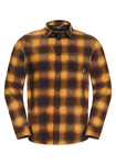 Jack Wolfskin Flanellhemd WANDERWEG SHIRT Orange/Gelb/Braun