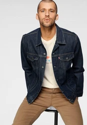 Levi's Herren The Trucker Jacket Jeansjacke Creme/Dunkelblau/Blau