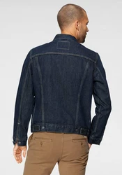 Levi's Herren The Trucker Jacket Jeansjacke Creme/Dunkelblau/Blau