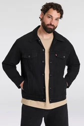Levi's Jeansjacke BIG TRUCKER Schwarz/Rot