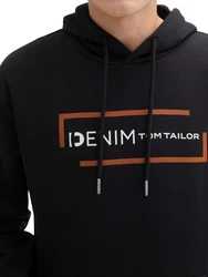 TOM TAILOR Denim Hoodie mit Logoprint Grau/Orange/Lila/Schwarz/Hellblau