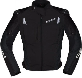 Modeka Motorradjacke Lineos Schwarz/Rot/Weiß/Gelb