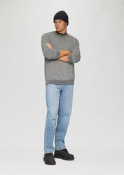 QS Strickpullover Grau/Dunkelgrau/Hellgrau