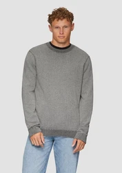 QS Strickpullover Grau/Dunkelgrau/Hellgrau