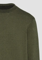 QS Strickpullover Dunkelgrün/Grün/Khaki