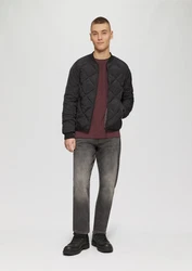 QS Strickpullover Wabenstruktur Bordeaux/Dunkelrot/Braun