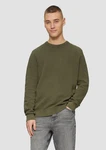 QS Strickpullover Wabenstruktur Dunkelgrün