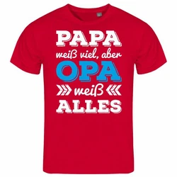 deinshirt Print-Shirt Herren T-Shirt Papa Opa Funshirt mit Motiv Rot