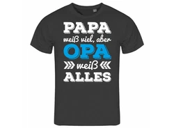 deinshirt Print-Shirt Herren T-Shirt Papa Opa Funshirt mit Motiv Hellblau/Türkis