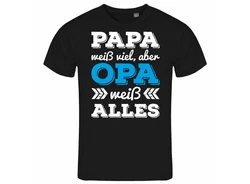 deinshirt Print-Shirt Herren T-Shirt Papa Opa Funshirt mit Motiv Hellblau/Türkis/Schwarz