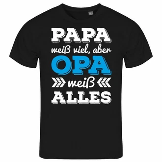 deinshirt Print-Shirt Herren T-Shirt Papa Opa Funshirt mit Motiv Hellblau/Türkis/Schwarz deinshirt Print-Shirt Herren T-Shirt Papa Opa Funshirt mit Motiv Hellblau/Türkis/Schwarz