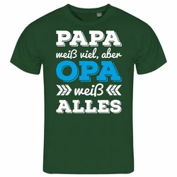 deinshirt Print-Shirt Herren T-Shirt Papa Opa Funshirt mit Motiv Dunkelgrün/Grün/Hellblau
