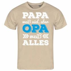 deinshirt Print-Shirt Herren T-Shirt Papa Opa Funshirt mit Motiv Hellblau/Beige/Gold/Lila/Orange/Gelb