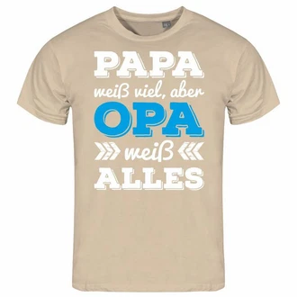 deinshirt Print-Shirt Herren T-Shirt Papa Opa Funshirt mit Motiv Hellblau/Beige/Gold/Lila/Orange/Gelb deinshirt Print-Shirt Herren T-Shirt Papa Opa Funshirt mit Motiv Hellblau/Beige/Gold/Lila/Orange/Gelb