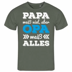 deinshirt Print-Shirt Herren T-Shirt Papa Opa Funshirt mit Motiv Hellblau/Dunkelgrün/Grün