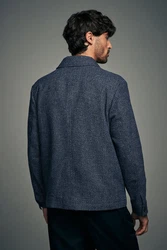 Next Sakko Angeraute Hemdjacke Dunkelblau/Hellblau/Blau/Grau