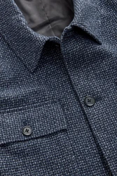 Next Sakko Angeraute Hemdjacke Dunkelblau/Hellblau/Blau/Grau