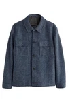 Next Sakko Angeraute Hemdjacke Dunkelblau/Hellblau/Blau/Grau