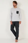 Buratti Pyjama Regular Fit (2 tlg) Grau