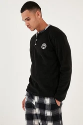 Buratti Pyjama Regular Fit (2 tlg) Schwarz/Hellblau/Rot/Grau/Dunkelgrün/Braun