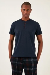 Buratti Pyjama Regular Fit (2 tlg) Dunkelblau/Lila/Rot/Hellblau/Blau/Gelb/Braun