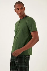 Buratti Pyjama Regular Fit (2 tlg) Grün/Dunkelgrün