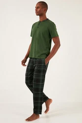 Buratti Pyjama Regular Fit (2 tlg) Grün/Dunkelgrün