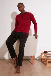 Buratti Pyjama Regular Fit (2 tlg) Dunkelrot/Rot/Rosa