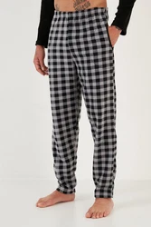 Buratti Pyjama Regular Fit (2 tlg) Schwarz/Hellblau
