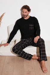 Buratti Pyjama Regular Fit Schwarz