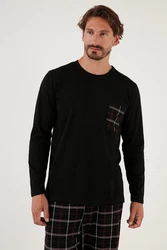 Buratti Pyjama Regular Fit Schwarz
