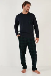 Buratti Pyjama Regular Fit Dunkelgrün/Grün