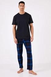 Buratti Schlafanzug Regular Fit Lila/Blau/Dunkelblau/Hellblau