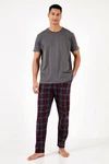 Buratti Schlafanzug Regular Fit Dunkelrot/Rot/Bordeaux