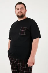 Buratti Pyjama (2 tlg) Dunkelrot/Bordeaux/Schwarz/Rot