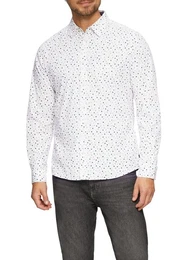 Langarmhemd mit All-Over Muster