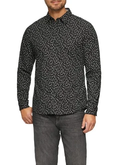 s.Oliver Hemd Langarm mit All-Over Muster