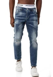 RedBridge Slim-fit-Jeans Hose Straight Leg Denim Pants Blau