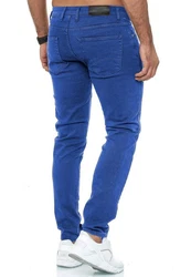 Red Bridge Herren Jeans Hose Slim-Fit Röhrenjeans Denim Colored Blau