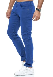 Red Bridge Herren Jeans Hose Slim-Fit Röhrenjeans Denim Colored Blau