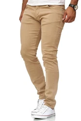 Red Bridge Herren Jeans Hose Slim-Fit Röhrenjeans Denim Colored Khaki/Beige/Braun