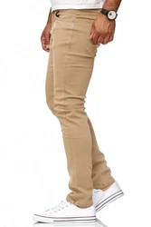 Red Bridge Herren Jeans Hose Slim-Fit Röhrenjeans Denim Colored Khaki/Beige/Braun