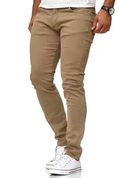 Red Bridge Herren Jeans Hose Slim-Fit Röhrenjeans Denim Colored Camel