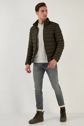 Buratti Winterjacke Slim Fit Dunkelgrün/Khaki